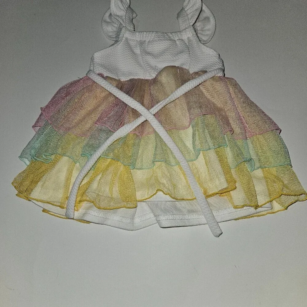 Sweet Heart Rose Tutu Dress Baby 6-9 Months Face Tulle Halloween Costume READ